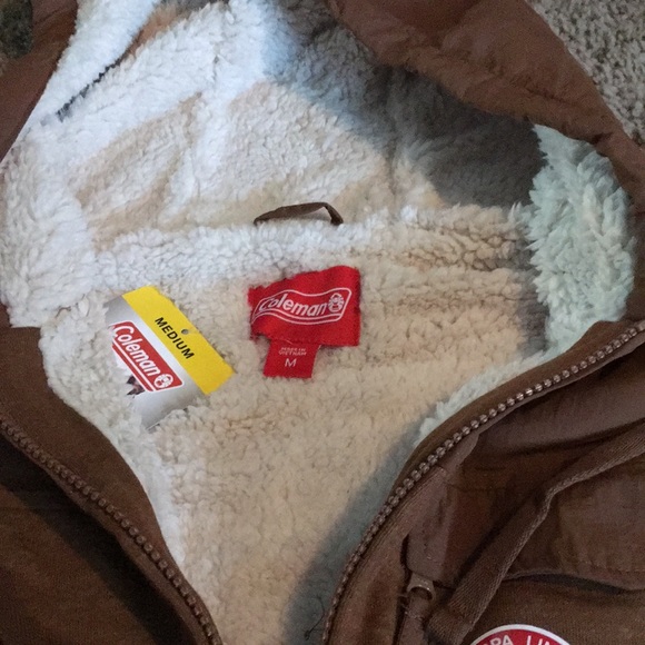 NWTs Coleman Men’s Hooded Sherpa lined jacket Sz M - Picture 7 of 16